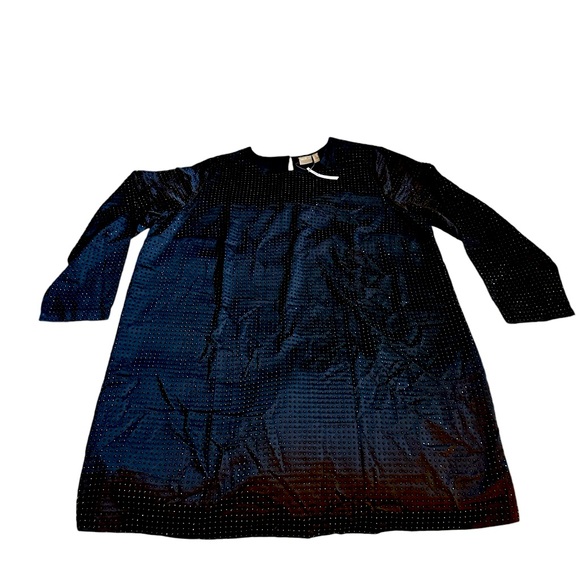 ASOS Curve Studded Satin Black Shift Dress Plus Size 18 Women’s Dress. Sparkly! - Picture 5 of 12